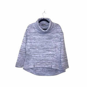 Anthropologie Saturday Sunday Purple Cowl Neck Oversized Sweatshirt Xsmall Women